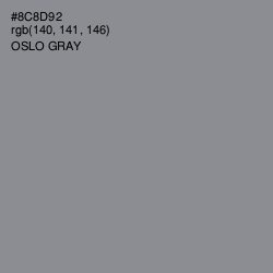 #8C8D92 - Oslo Gray Color Image